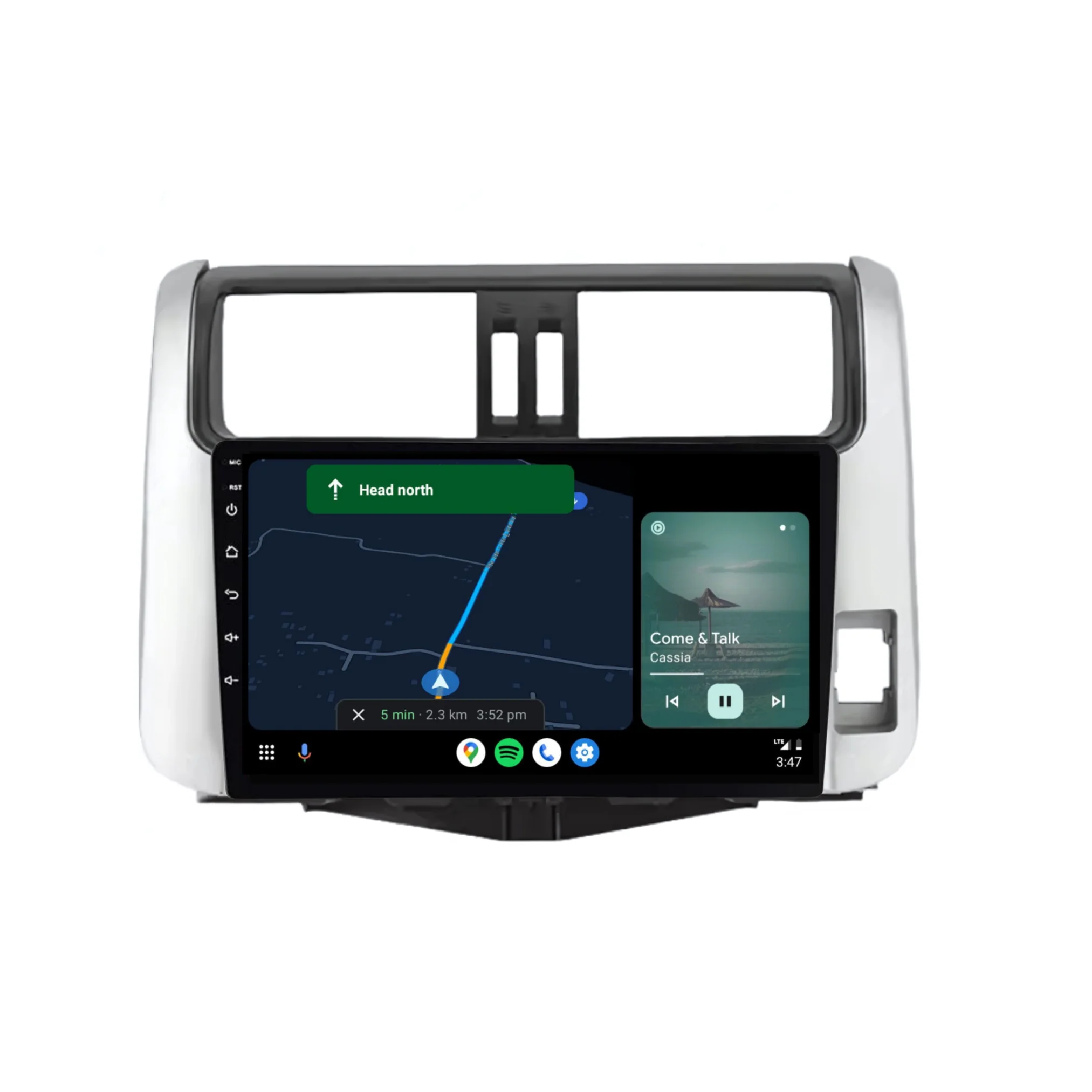Toyota Prado (2010-2013) Plug & Play Head Unit Upgrade Kit: Car Radio with Wireless & Wired Apple CarPlay & Android Auto - Image 6
