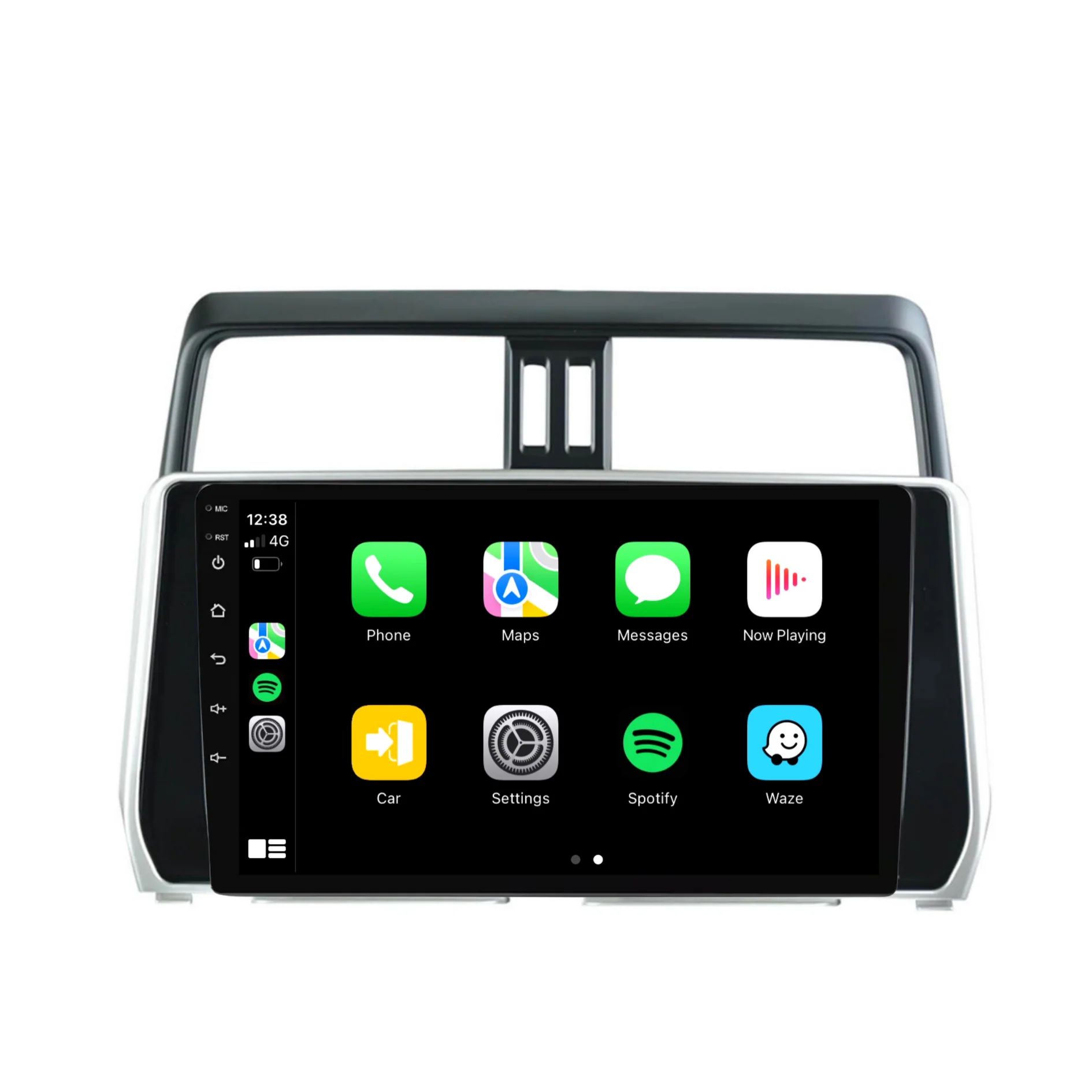 Toyota Prado (2018-2022) Plug & Play Head Unit Upgrade Kit: Car Radio with Wireless & Wired Apple CarPlay & Android Auto - Image 3