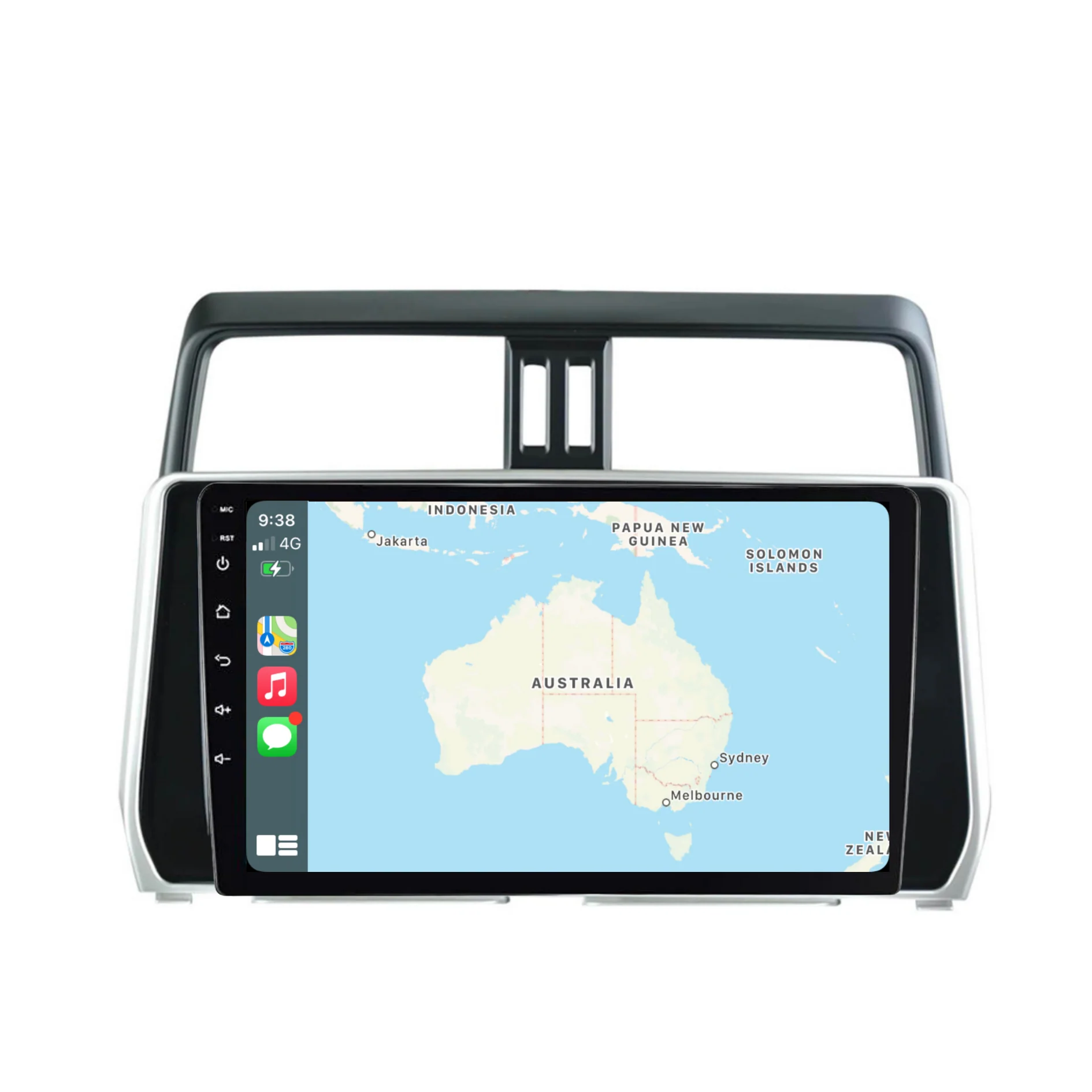 Toyota Prado (2018-2022) Plug & Play Head Unit Upgrade Kit: Car Radio with Wireless & Wired Apple CarPlay & Android Auto - Image 4