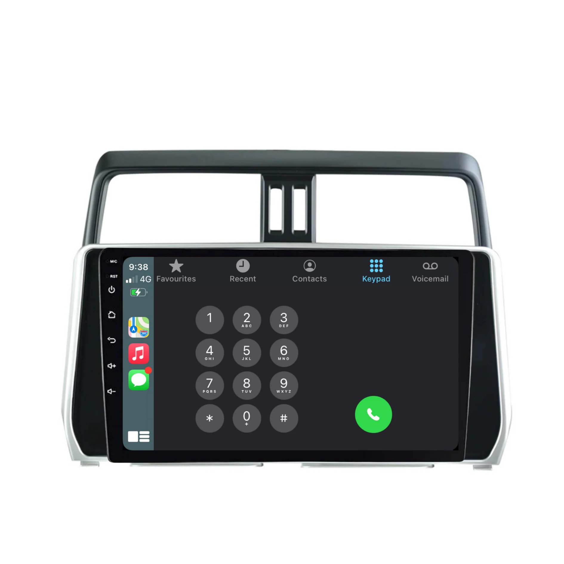 Toyota Prado (2018-2022) Plug & Play Head Unit Upgrade Kit: Car Radio with Wireless & Wired Apple CarPlay & Android Auto - Image 5