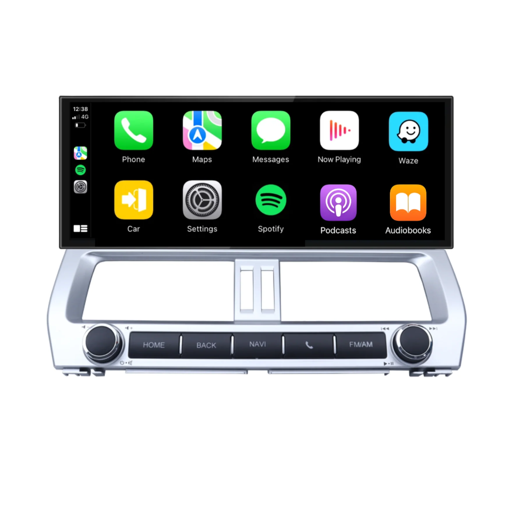 Toyota Prado (2018-2024) 12.3" HD Plug & Play Head Unit Upgrade Kit: Car Radio with Wireless & Wired Apple CarPlay & Android Auto - Image 2