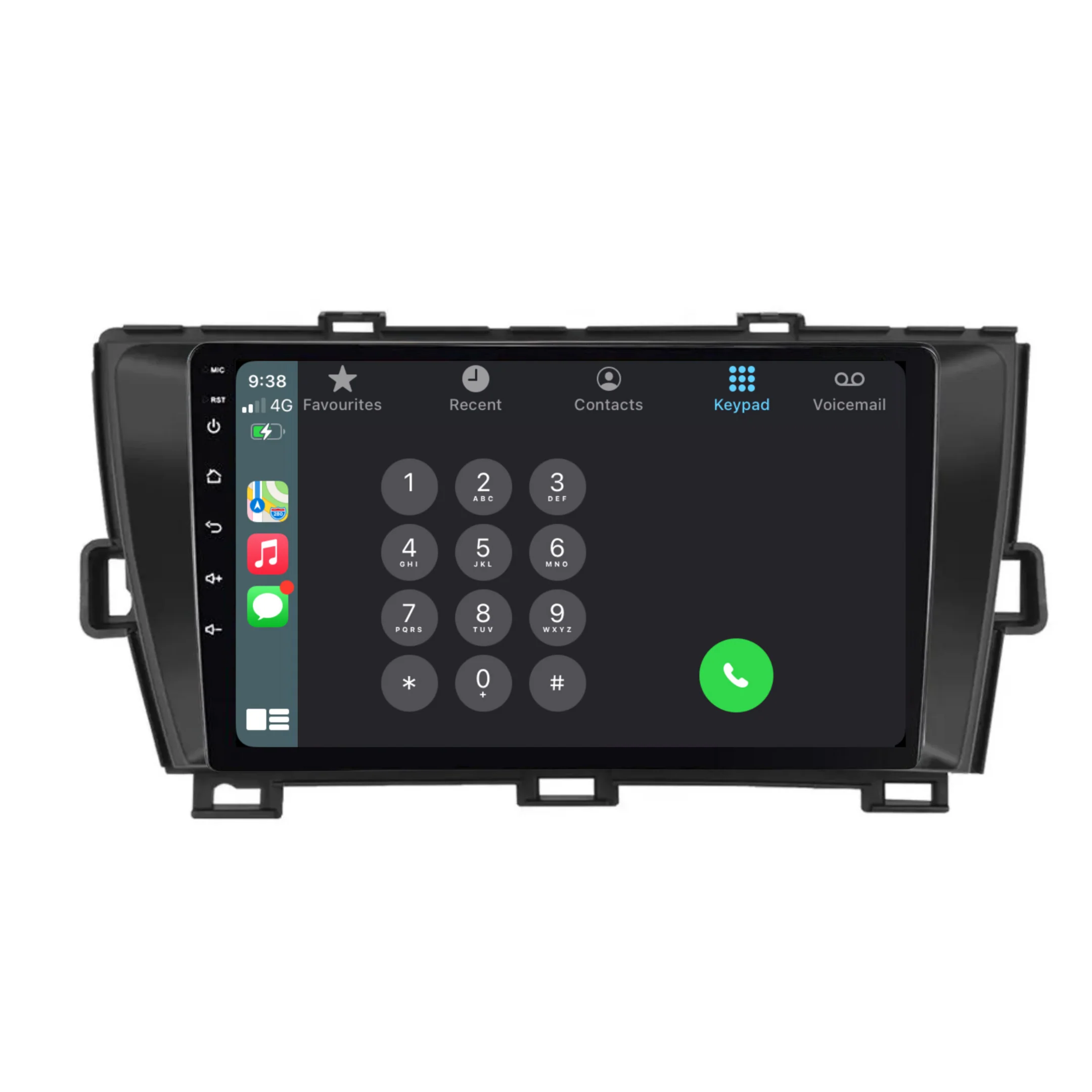 Toyota Prius (2010-2015) Plug & Play Head Unit Upgrade Kit: Car Radio with Wireless & Wired Apple CarPlay & Android Auto - Image 3