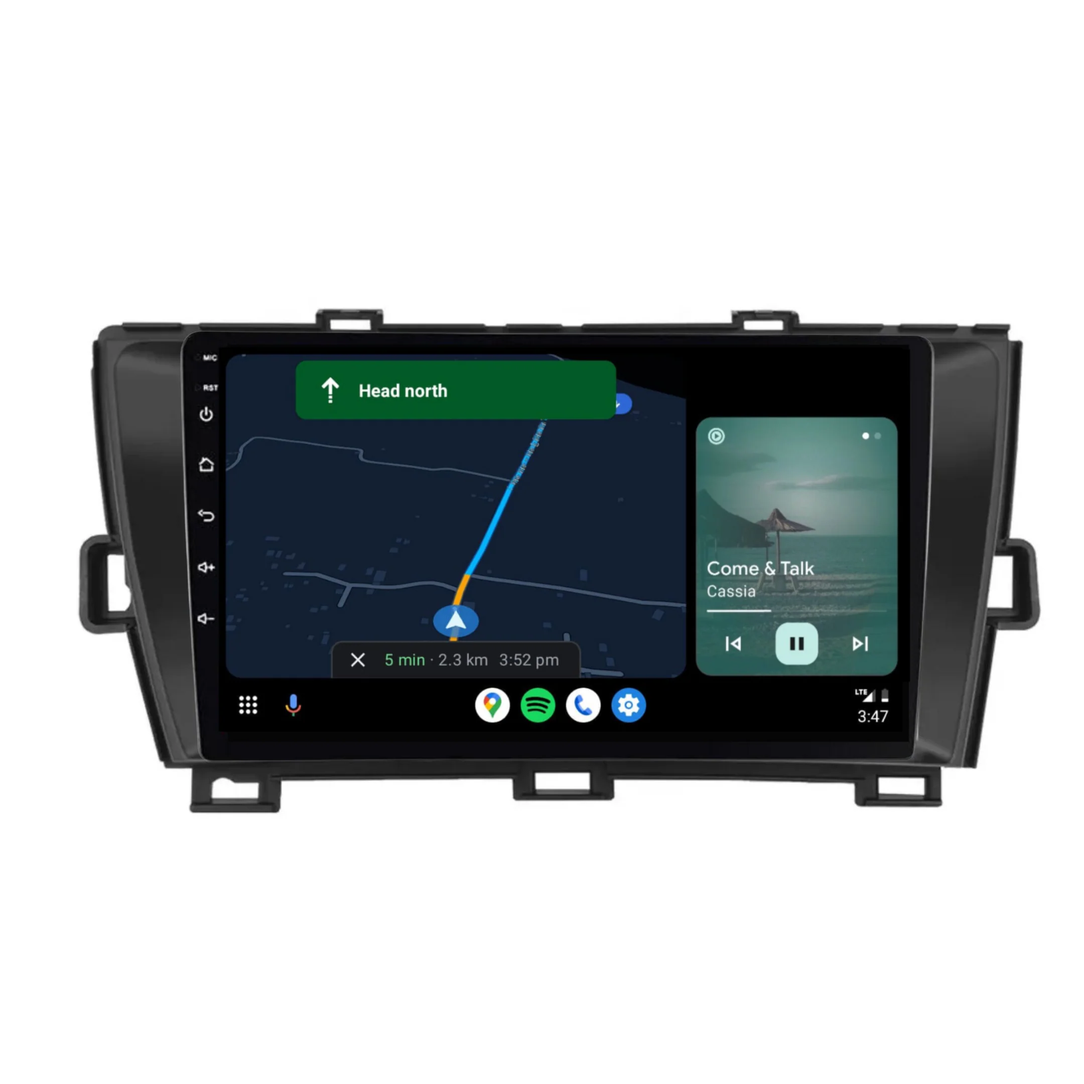 Toyota Prius (2010-2015) Plug & Play Head Unit Upgrade Kit: Car Radio with Wireless & Wired Apple CarPlay & Android Auto - Image 4