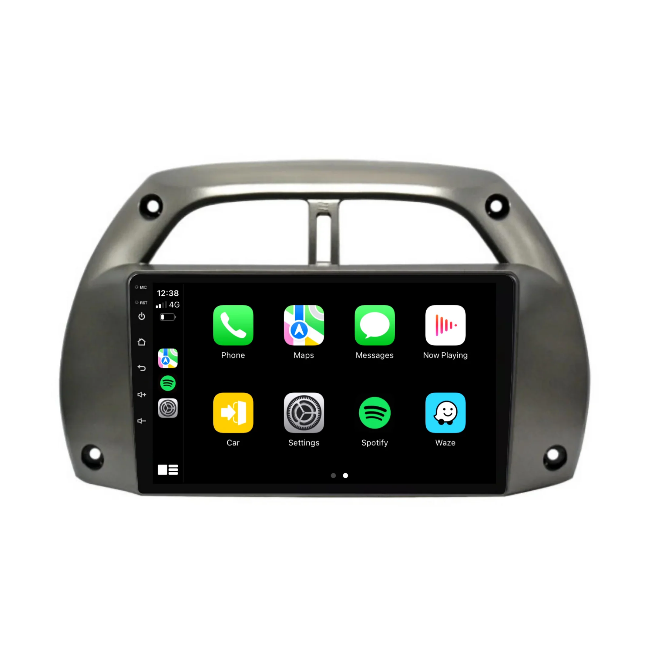Toyota RAV4 (2001-2006) Plug & Play Head Unit Upgrade Kit: Car Radio with Wireless & Wired Apple CarPlay & Android Auto - Image 3