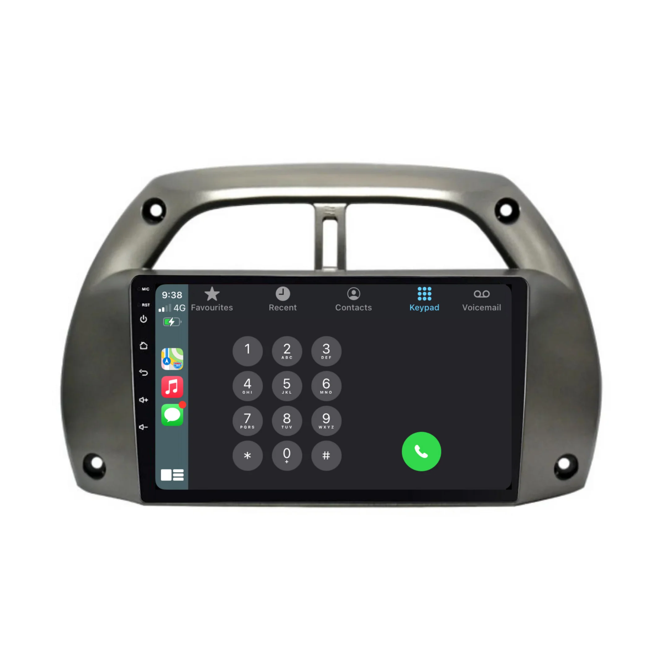 Toyota RAV4 (2001-2006) Plug & Play Head Unit Upgrade Kit: Car Radio with Wireless & Wired Apple CarPlay & Android Auto - Image 5