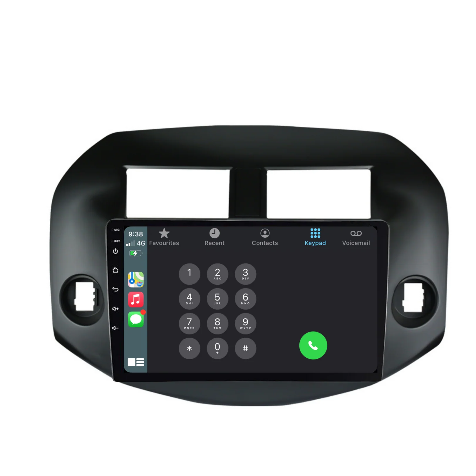 Toyota RAV4 (2007-2011) Plug & Play Head Unit Upgrade Kit: Car Radio with Wireless & Wired Apple CarPlay & Android Auto - Image 4