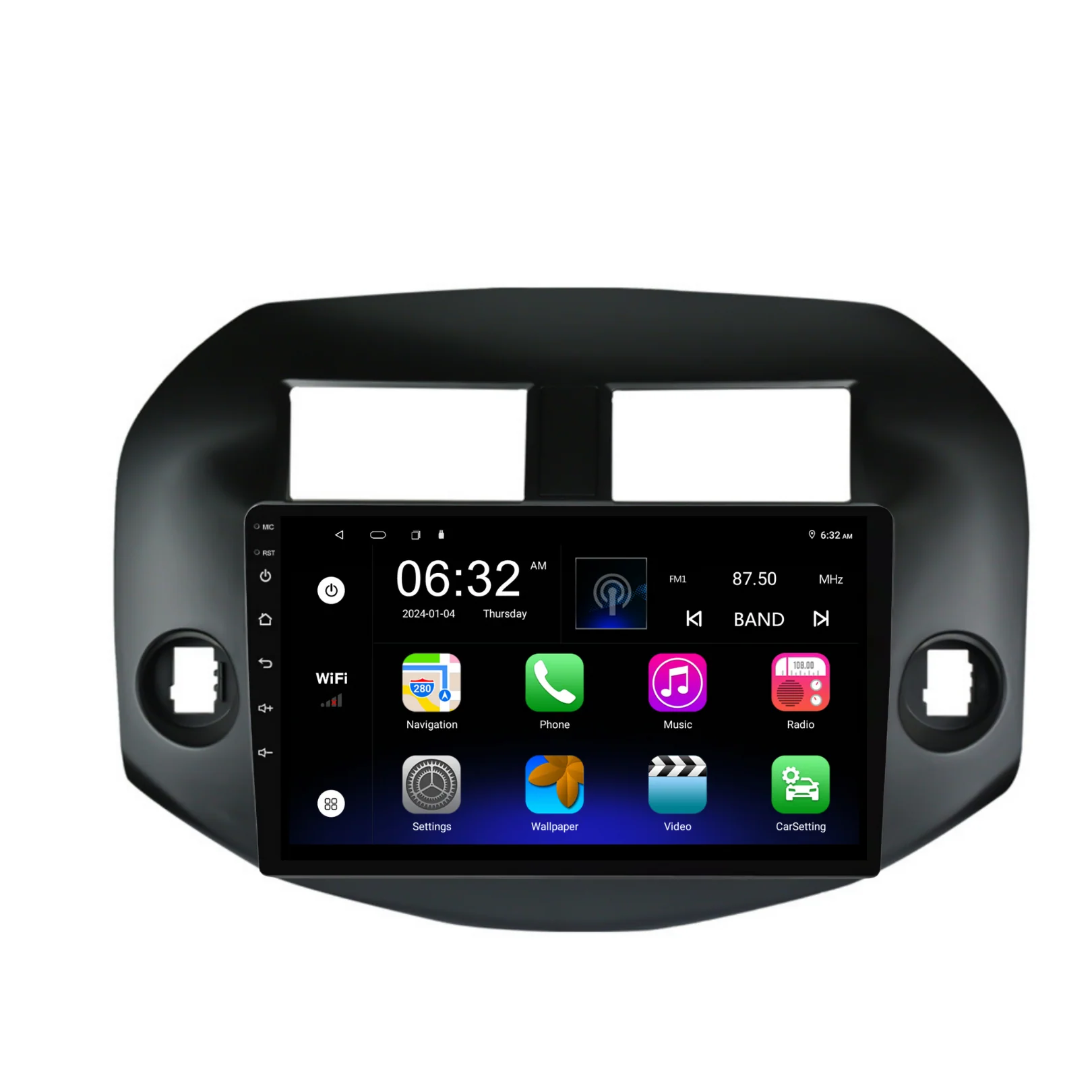 Toyota RAV4 (2007-2011) Plug & Play Head Unit Upgrade Kit: Car Radio with Wireless & Wired Apple CarPlay & Android Auto - Image 7