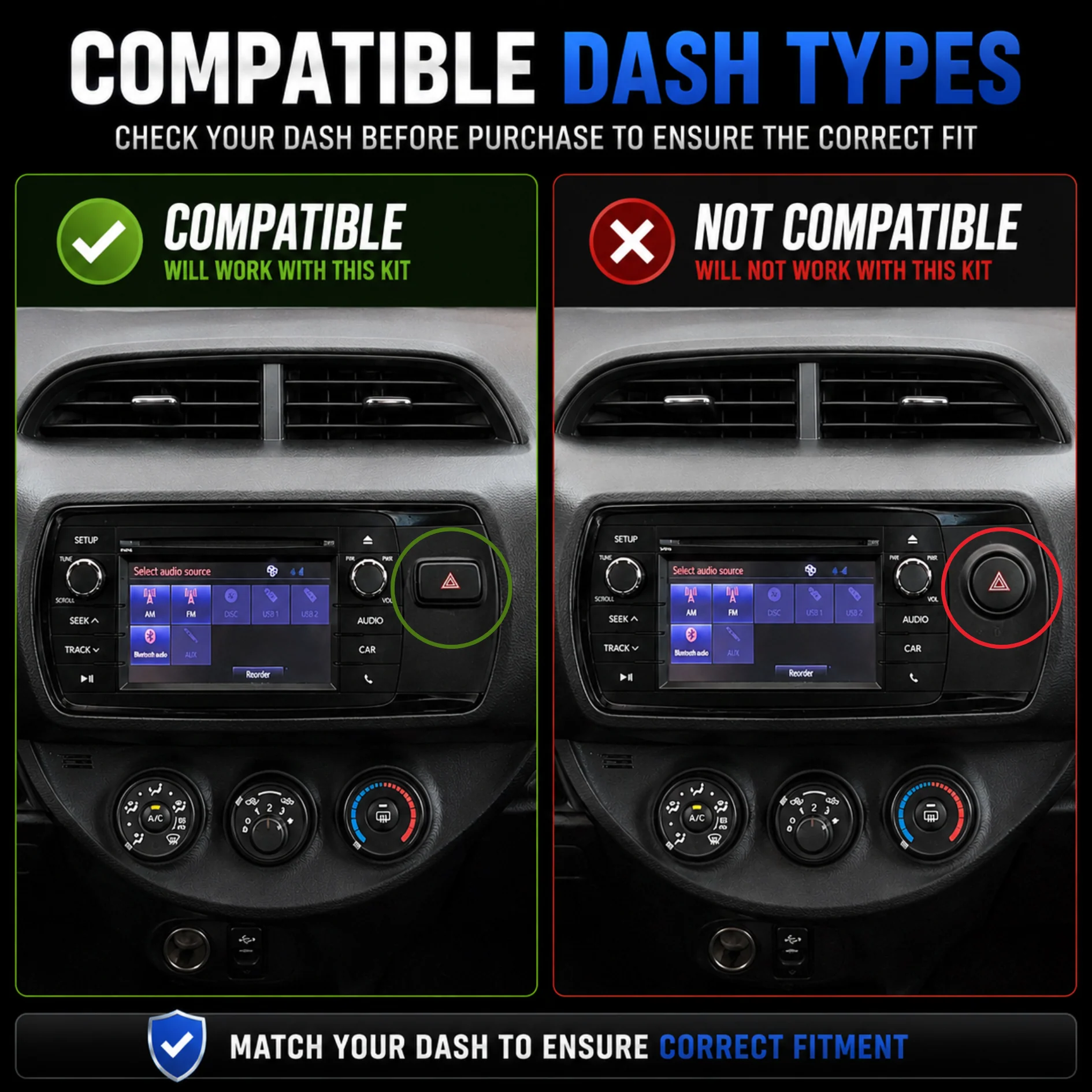 Toyota Yaris (2016-2020) Plug & Play Head Unit Upgrade Kit: Car Radio with Wireless & Wired Apple CarPlay & Android Auto - Image 2