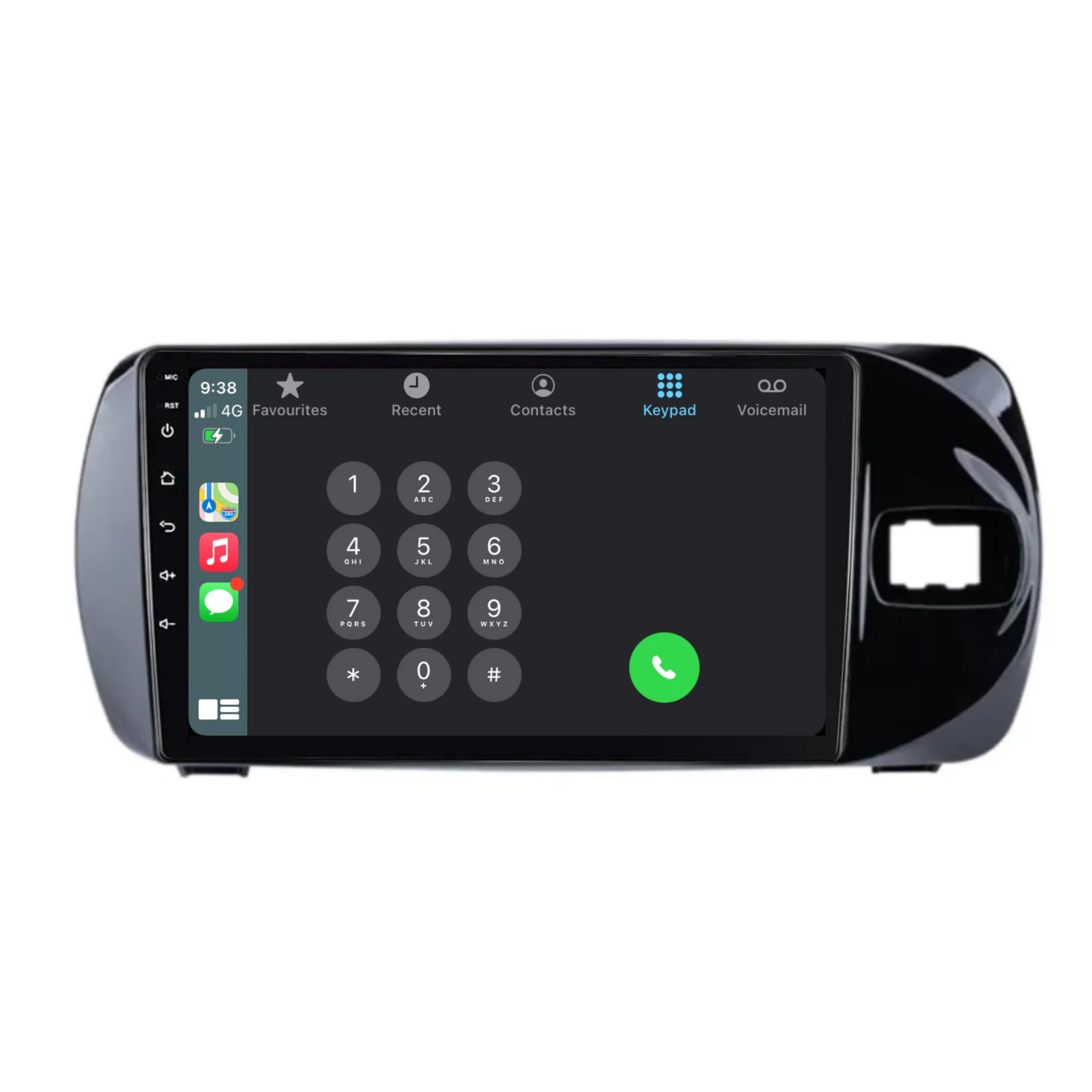 Toyota Yaris (2016-2020) Plug & Play Head Unit Upgrade Kit: Car Radio with Wireless & Wired Apple CarPlay & Android Auto - Image 4