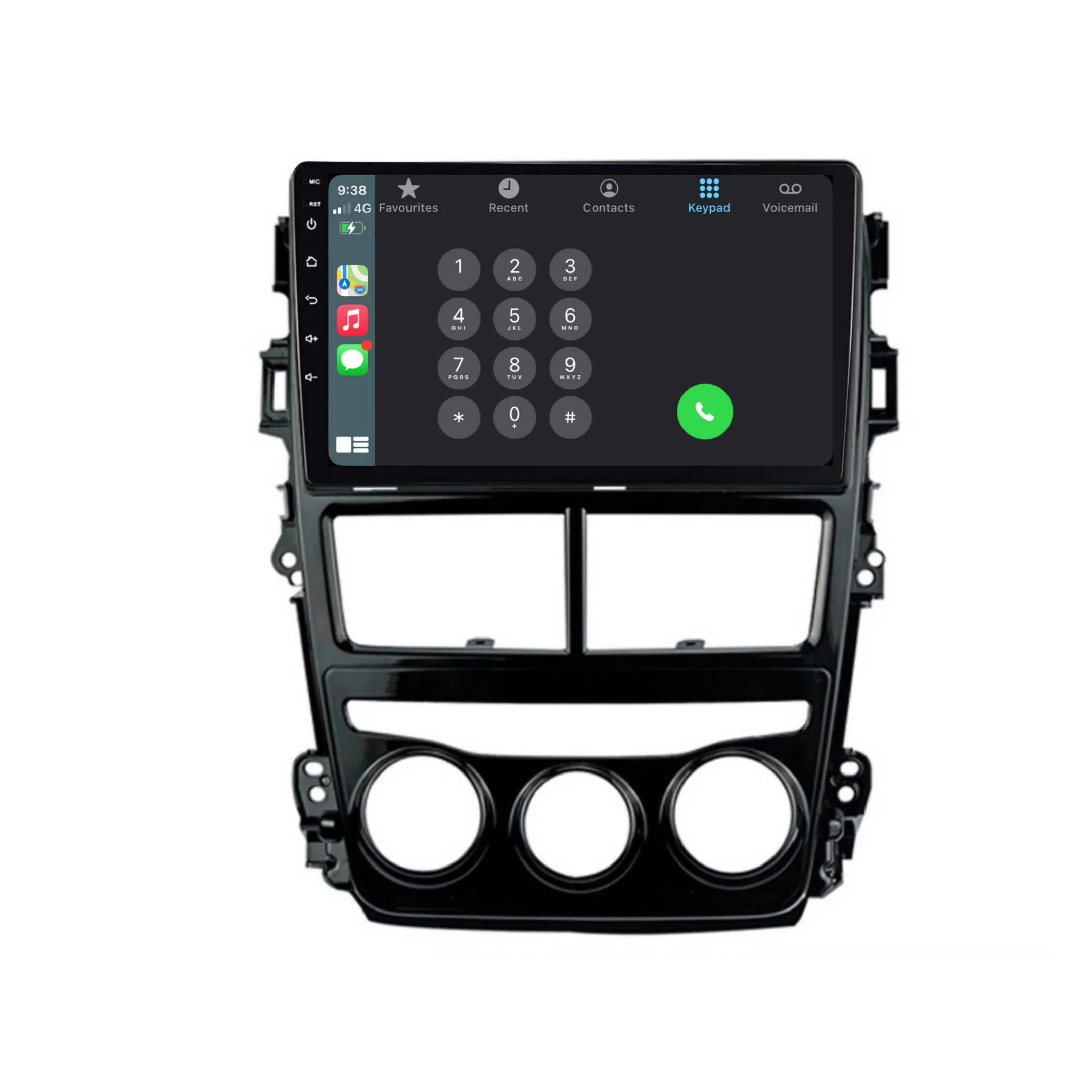 Toyota Yaris (2018-2019) Plug & Play Head Unit Upgrade Kit: Car Radio with Wireless & Wired Apple CarPlay & Android Auto - Image 2