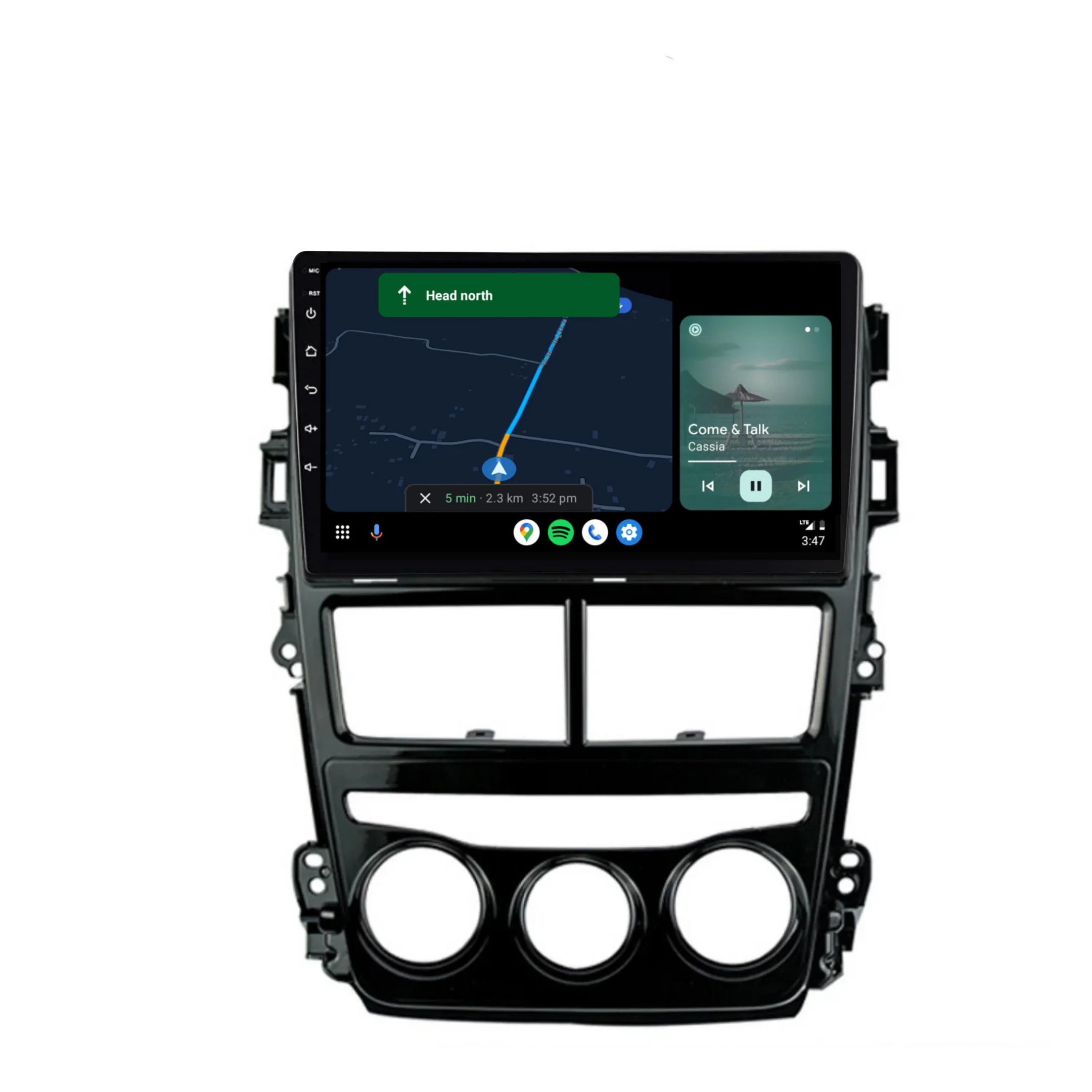 Toyota Yaris (2018-2019) Plug & Play Head Unit Upgrade Kit: Car Radio with Wireless & Wired Apple CarPlay & Android Auto - Image 3