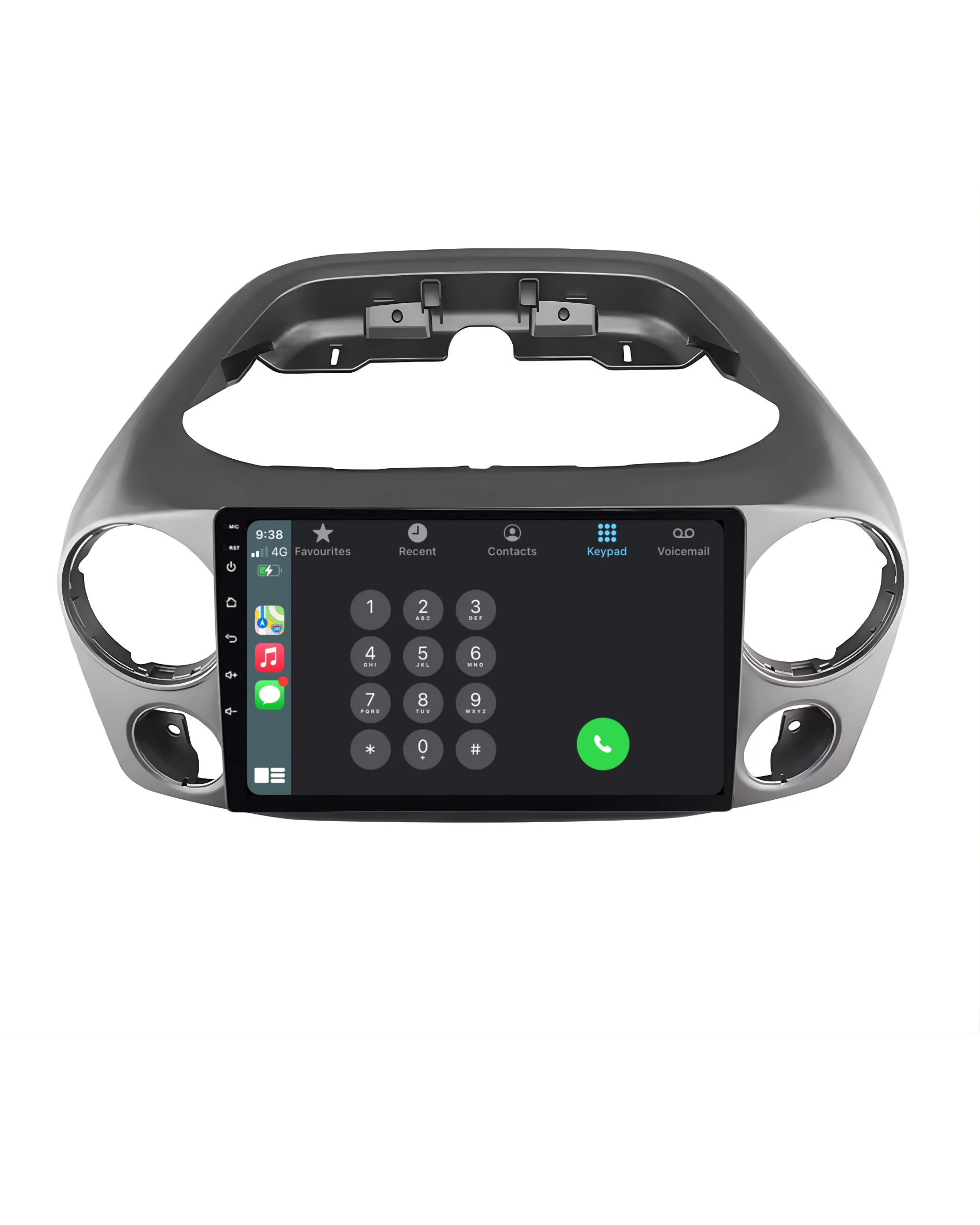 Volkswagen Amarok (2010-2015) Plug & Play Head Unit Upgrade Kit: Car Radio with Wireless & Wired Apple CarPlay & Android Auto - Image 4