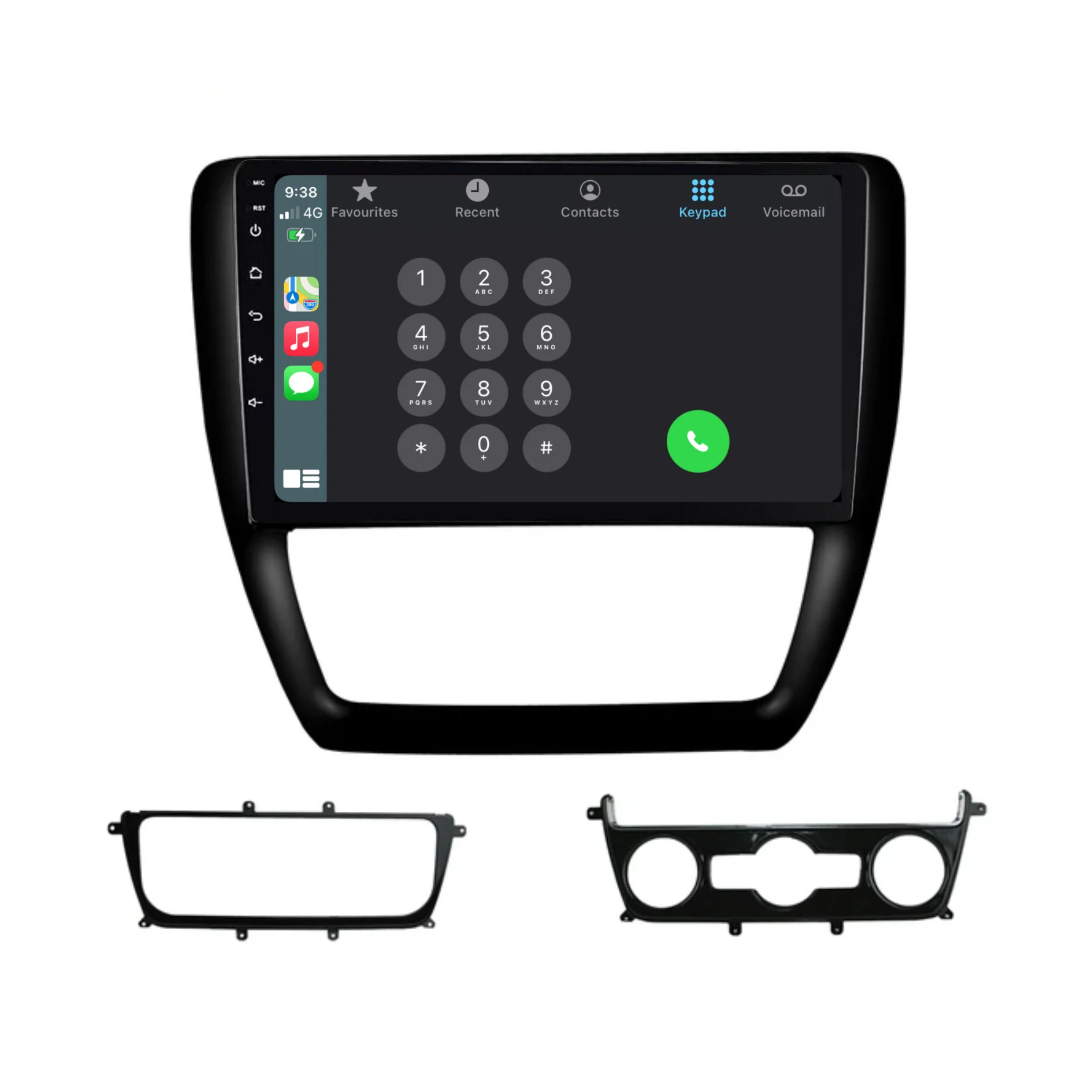Volkswagen Jetta / Sagitar (2012-2018) Plug & Play Head Unit Upgrade Kit: Car Radio with Wireless & Wired Apple CarPlay & Android Auto - Image 3
