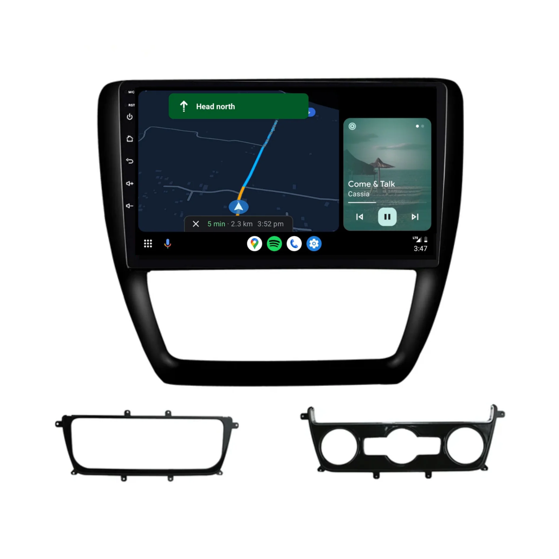 Volkswagen Jetta / Sagitar (2012-2018) Plug & Play Head Unit Upgrade Kit: Car Radio with Wireless & Wired Apple CarPlay & Android Auto - Image 4