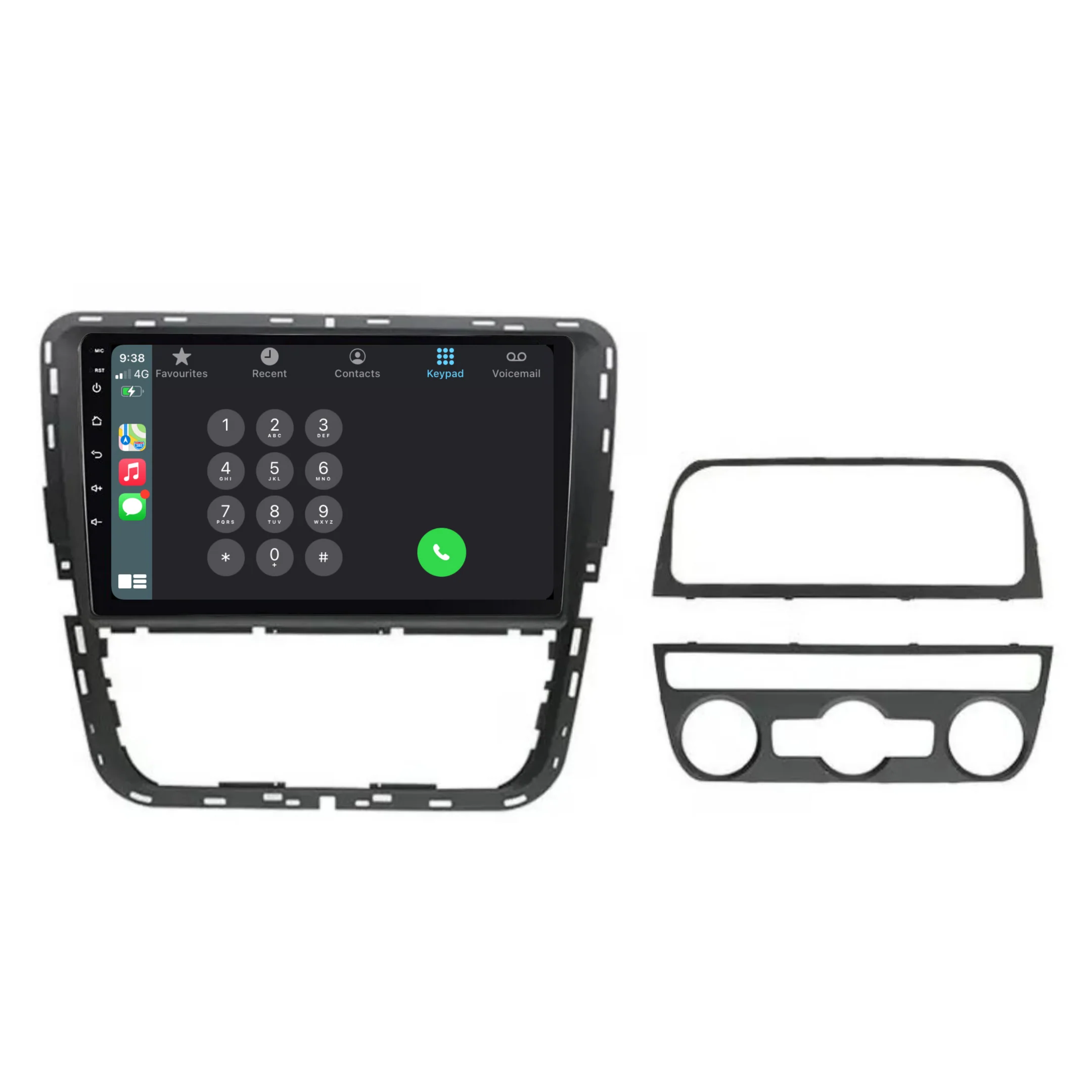 Volkswagen Passat (2012-2015) Plug & Play Head Unit Upgrade Kit: Car Radio with Wireless & Wired Apple CarPlay & Android Auto - Image 3