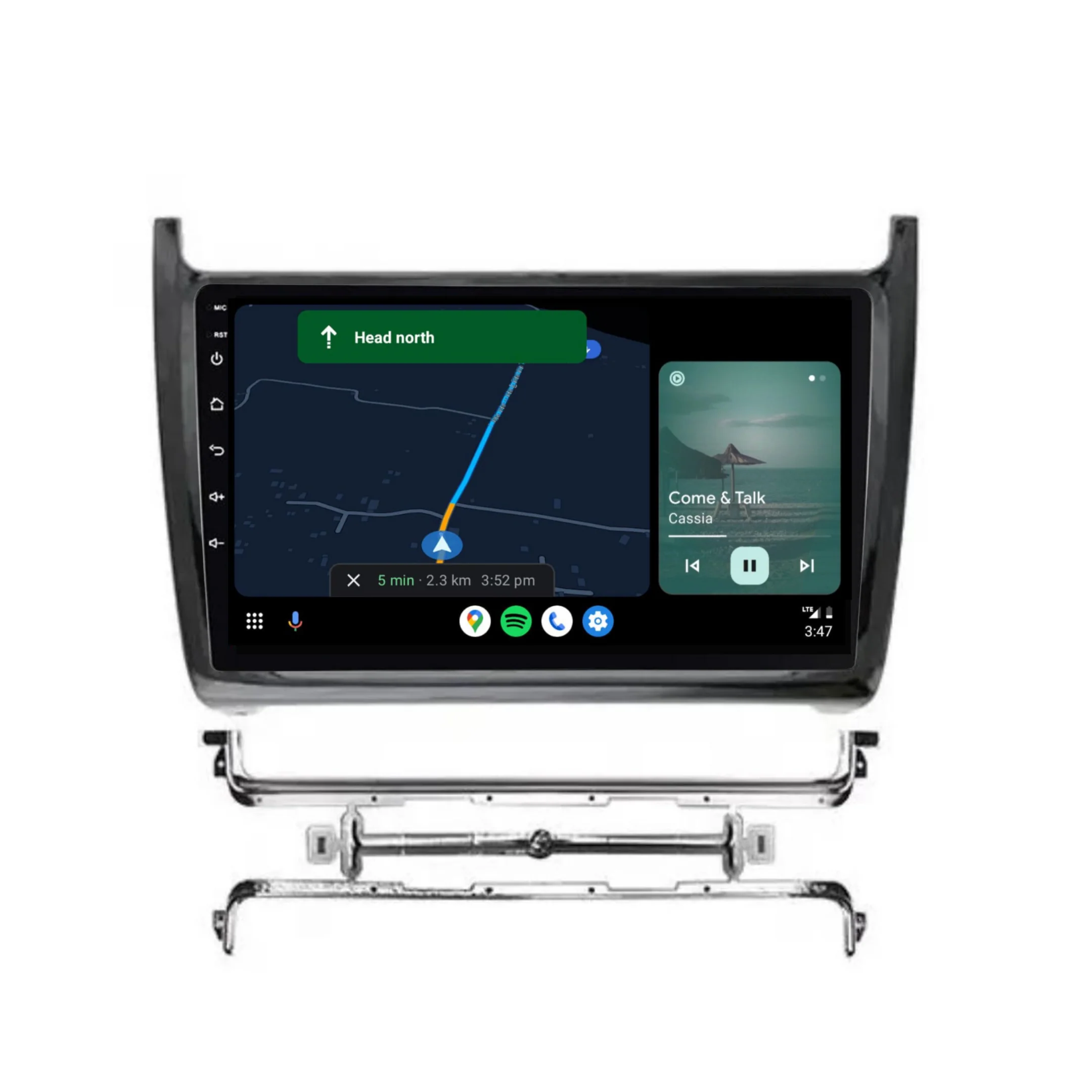 Volkswagen Polo (2011-2018) Plug & Play Head Unit Upgrade Kit: Car Radio with Wireless & Wired Apple CarPlay & Android Auto - Image 4
