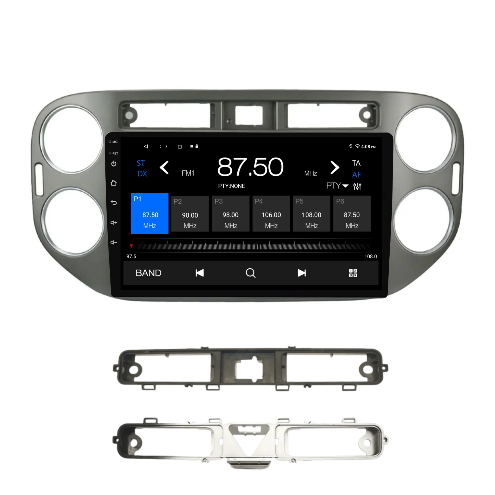Volkswagen Tiguan SILVER (2010-2016) Plug & Play Head Unit Upgrade Kit: Car Radio with Wireless & Wired Apple CarPlay & Android Auto - Image 5