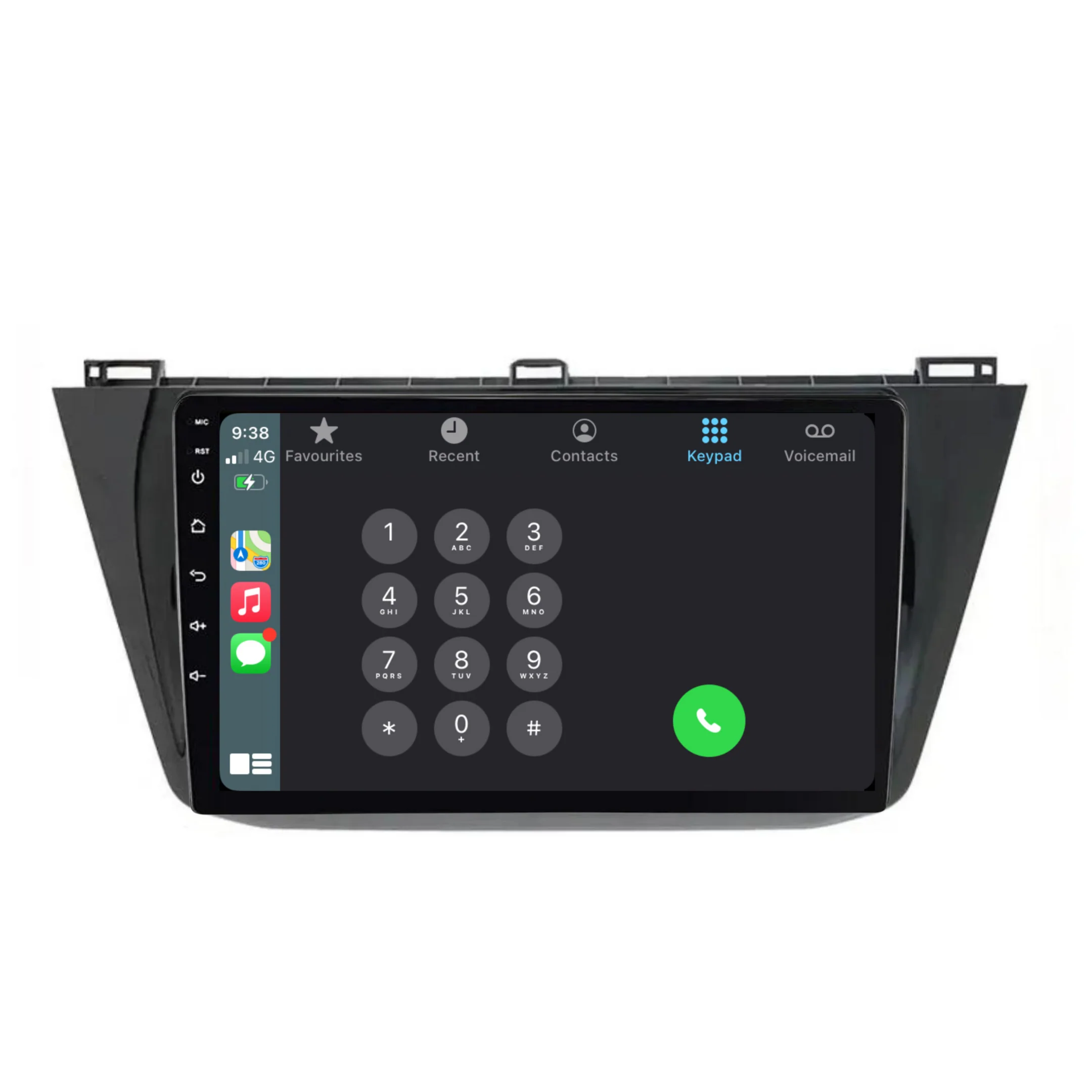 Volkswagen Tiguan (2016-2018) Plug & Play Head Unit Upgrade Kit: Car Radio with Wireless & Wired Apple CarPlay & Android Auto - Image 3