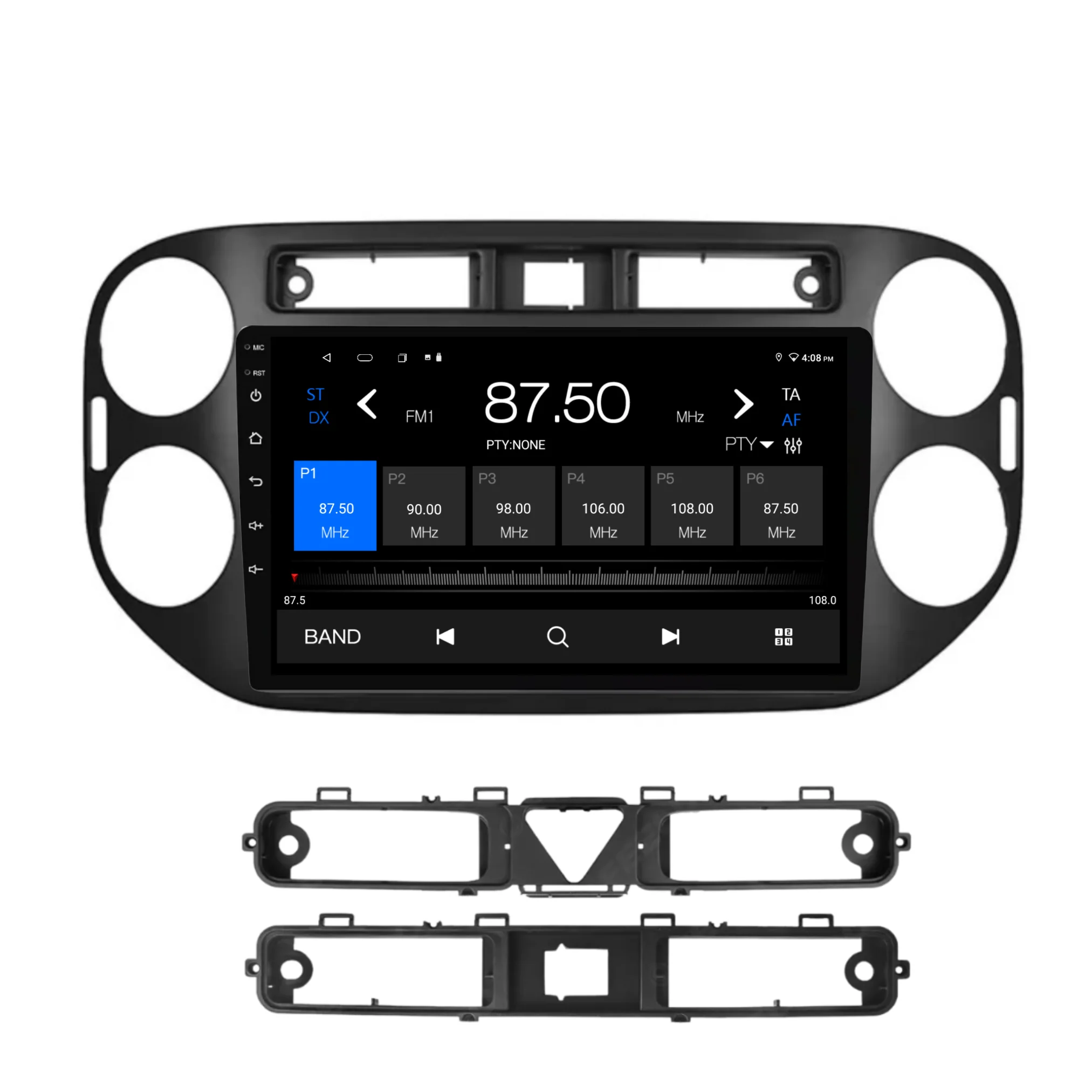 Volkswagen Tiguan BLACK (2010-2016) Plug & Play Head Unit Upgrade Kit: Car Radio with Wireless & Wired Apple CarPlay & Android Auto - Image 5